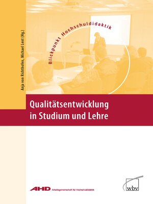cover image of Qualitätsentwicklung in Studium und Lehre